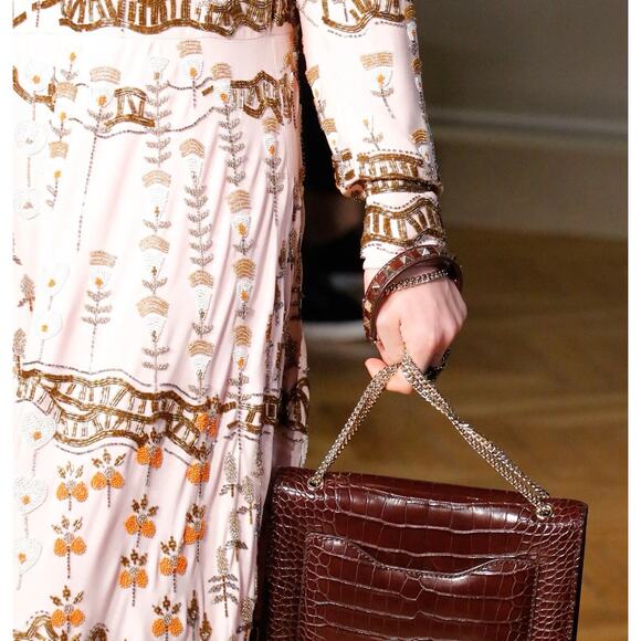 Valentino Runway Collector Dress 38 NWT Beaded Embroidered Silk Pink $15k Rare - Picture 2 of 16